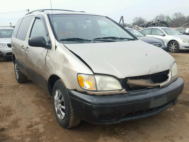 4T3ZF13C91U374637 - 2001 TOYOTA SIENNA LE BEIGE photo 1