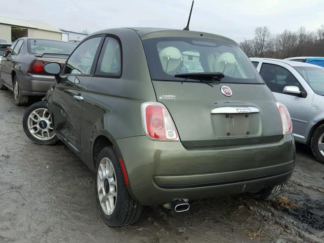 3C3CFFAR0CT381274 - 2012 FIAT 500 POP GREEN photo 3