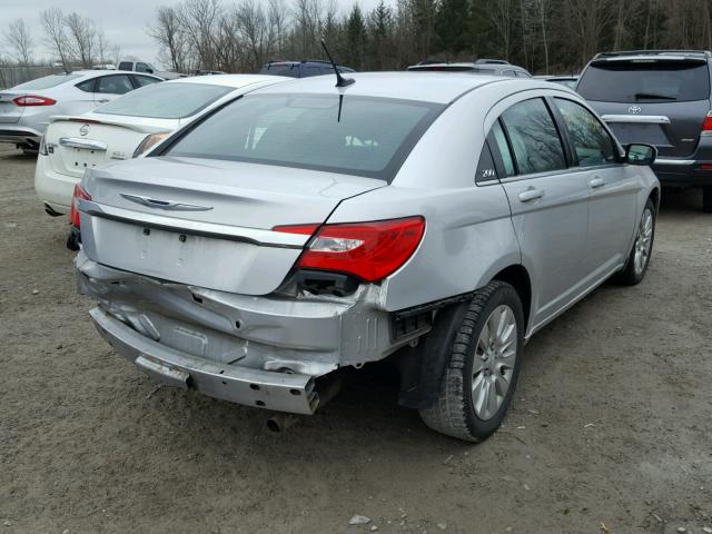 1C3CCBAB6CN172447 - 2012 CHRYSLER 200 LX SILVER photo 4