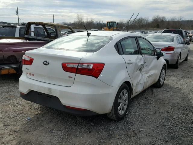 KNADM4A32G6554358 - 2016 KIA RIO LX WHITE photo 4