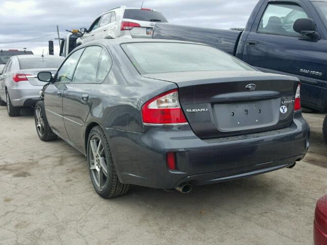 4S3BL616297230505 - 2009 SUBARU LEGACY 2.5 CHARCOAL photo 3