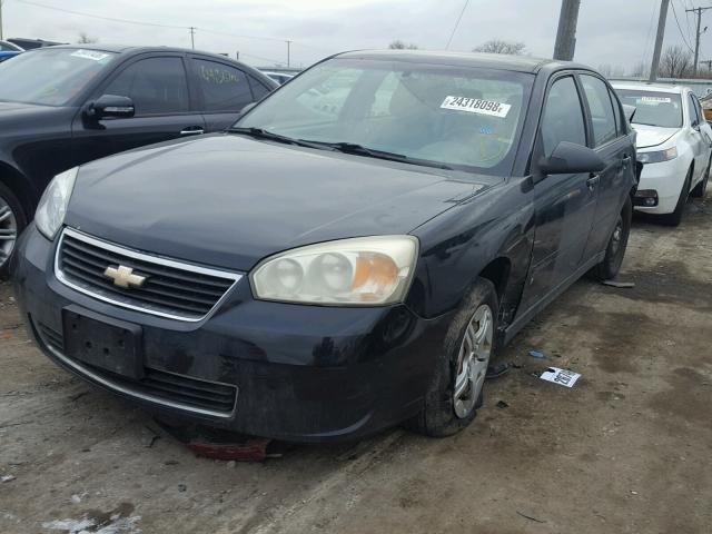 1G1ZS51856F227363 - 2006 CHEVROLET MALIBU LS BLACK photo 2