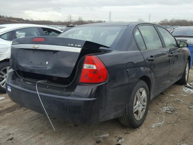 1G1ZS51856F227363 - 2006 CHEVROLET MALIBU LS BLACK photo 4