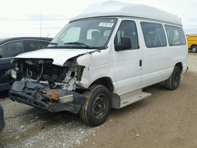 1FMNE1BL6ADA45311 - 2010 FORD ECONOLINE WHITE photo 2