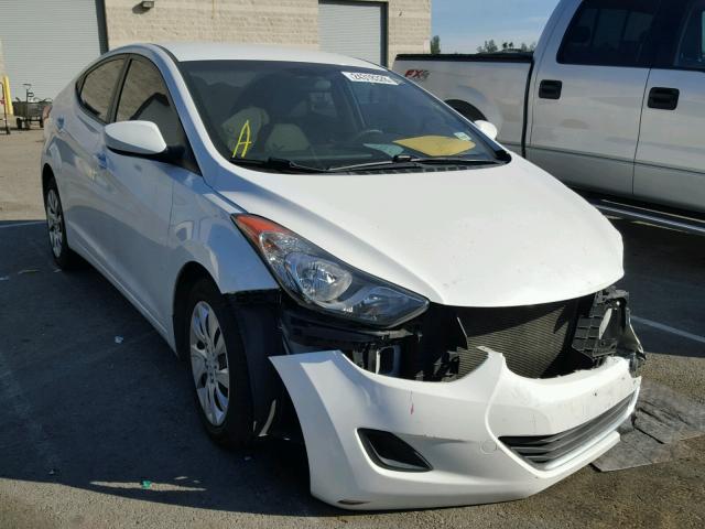 5NPDH4AE5DH212607 - 2013 HYUNDAI ELANTRA GL WHITE photo 1