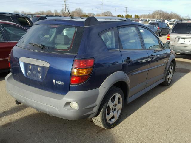 5Y2SL63865Z482674 - 2005 PONTIAC VIBE BLUE photo 4