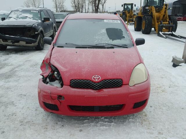 JTDKT123850076912 - 2005 TOYOTA ECHO RED photo 9