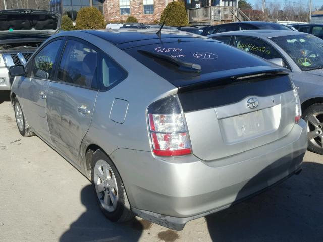 JTDKB20U157042693 - 2005 TOYOTA PRIUS SILVER photo 3