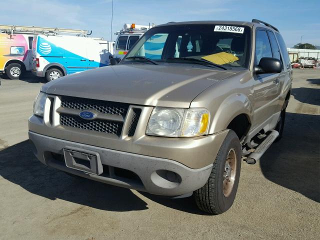 1FMYU60E81UA79753 - 2001 FORD EXPLORER S GOLD photo 2