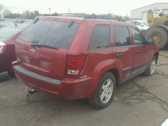 1J4GR48K86C349748 - 2006 JEEP GRAND CHER RED photo 4