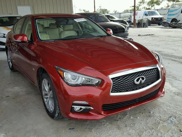 JN1EV7AP0GM303085 - 2016 INFINITI Q50 PREMIU RED photo 1