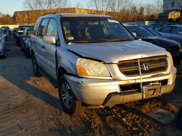 2HKYF18534H550972 - 2004 HONDA PILOT EXL GRAY photo 1