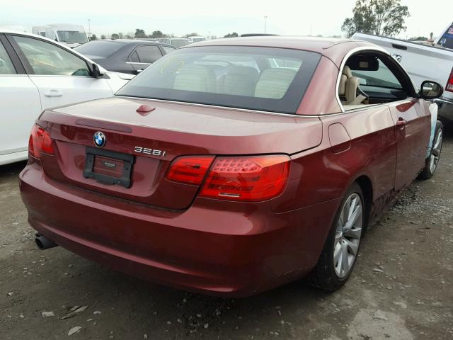 WBADW7C55DE730816 - 2013 BMW 328 I SULE RED photo 4