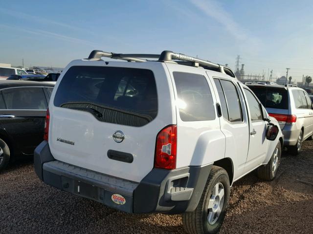 5N1AN08U17C521519 - 2007 NISSAN XTERRA OFF WHITE photo 4