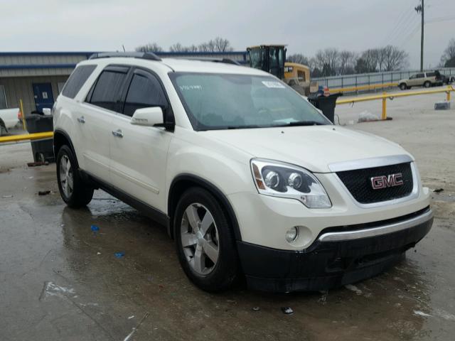 1GKKRSED3BJ154998 - 2011 GMC ACADIA SLT WHITE photo 1