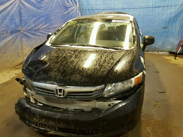 19XFB2F57CE367282 - 2012 HONDA CIVIC LX BLACK photo 9