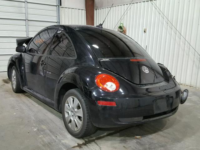 3VWPW31C09M503381 - 2009 VOLKSWAGEN NEW BEETLE BLACK photo 3