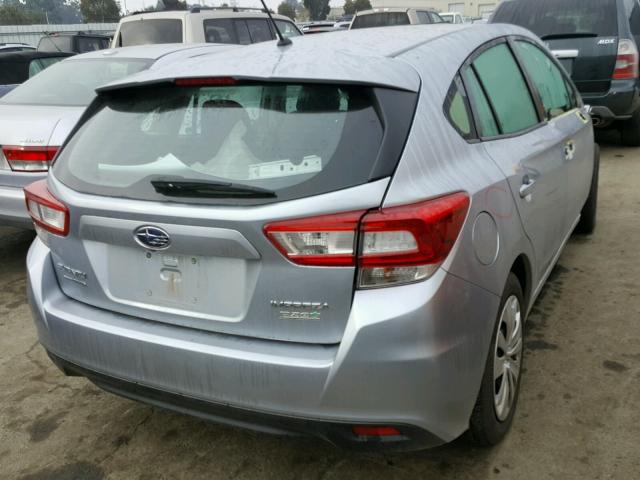 4S3GTAA6XH3719068 - 2017 SUBARU IMPREZA SILVER photo 4