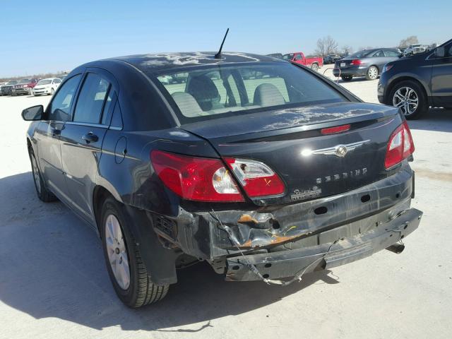 1C3LC46K57N530437 - 2007 CHRYSLER SEBRING BLACK photo 3