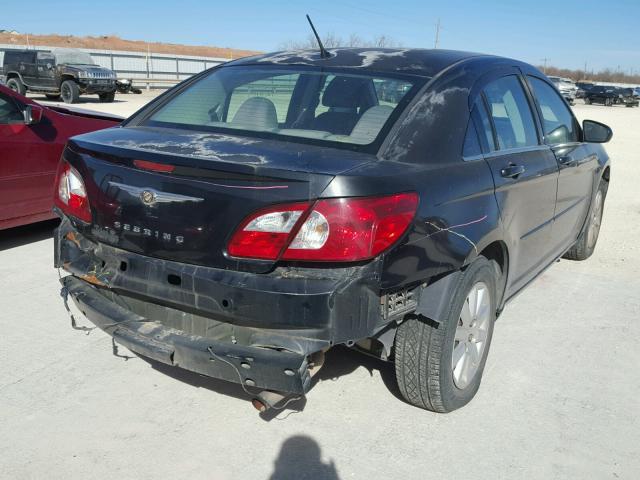 1C3LC46K57N530437 - 2007 CHRYSLER SEBRING BLACK photo 4