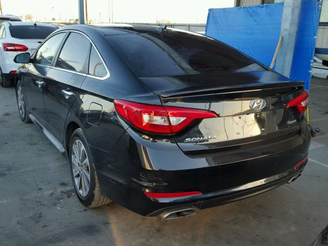 5NPE34AF4FH100475 - 2015 HYUNDAI SONATA SPO BLACK photo 3