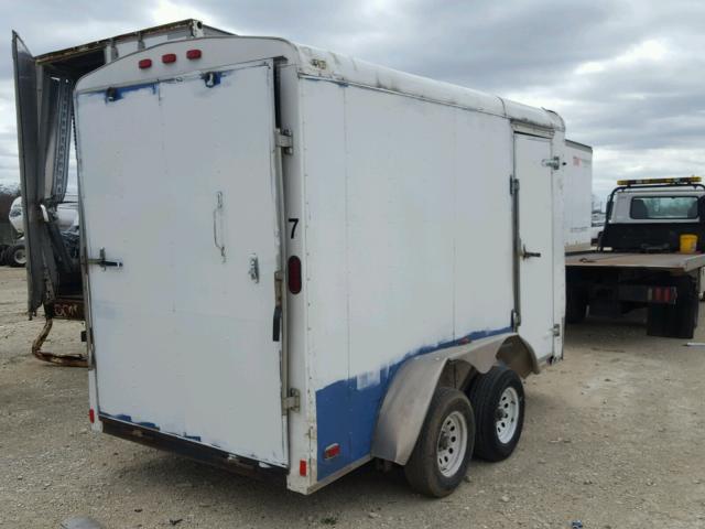 5NHUBL220DY065608 - 2013 CARGO TRAILER WHITE photo 4