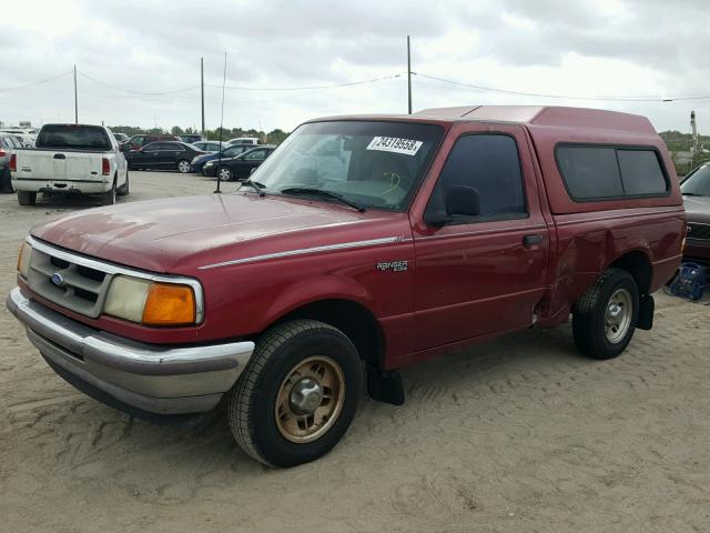 1FTCR10A0SUB20992 - 1995 FORD RANGER RED photo 2