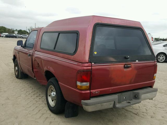 1FTCR10A0SUB20992 - 1995 FORD RANGER RED photo 3