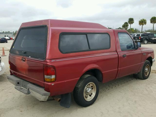 1FTCR10A0SUB20992 - 1995 FORD RANGER RED photo 4