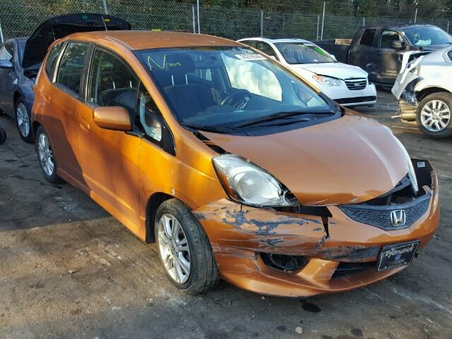 JHMGE88419S041467 - 2009 HONDA FIT SPORT ORANGE photo 1