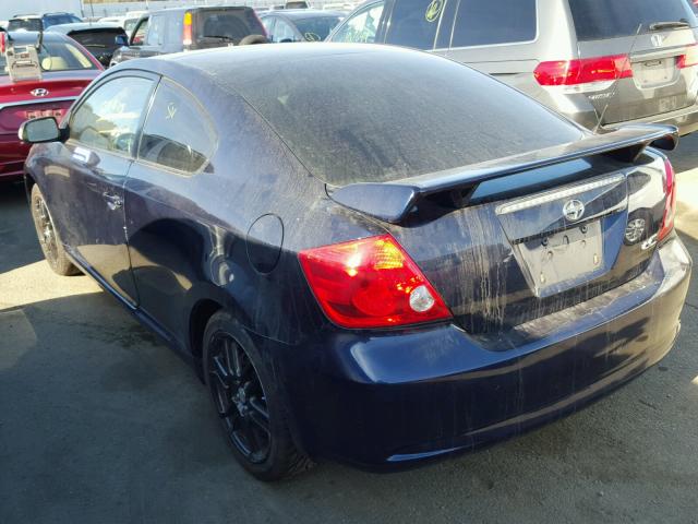 JTKDE177860131013 - 2006 TOYOTA SCION TC BLUE photo 3