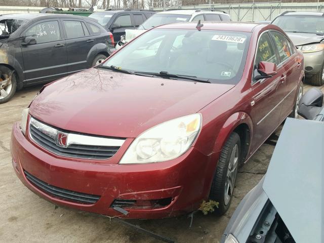 1G8ZS57B48F232643 - 2008 SATURN AURA XE BURGUNDY photo 2