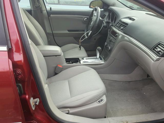 1G8ZS57B48F232643 - 2008 SATURN AURA XE BURGUNDY photo 5