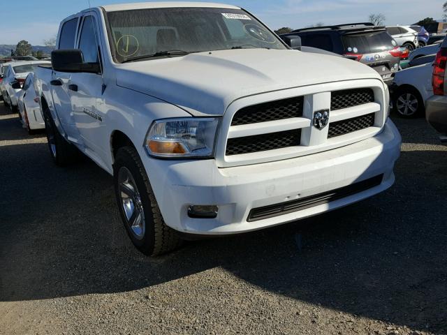 1C6RD6KT6CS170269 - 2012 DODGE RAM 1500 S WHITE photo 1