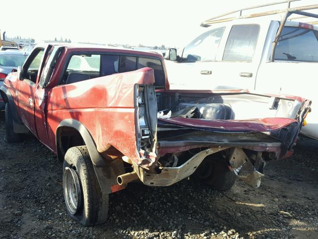 1N6HD16Y2NC330137 - 1992 NISSAN TRUCK KING RED photo 3