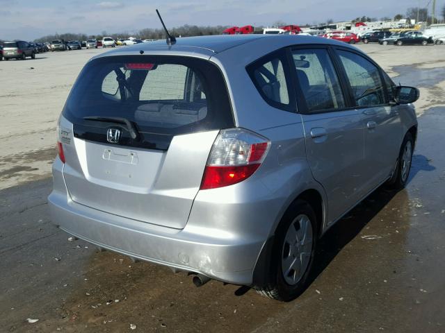 JHMGE8H36DC031091 - 2013 HONDA FIT SILVER photo 4