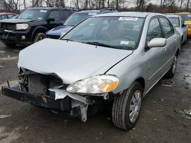 2T1BR32E74C303295 - 2004 TOYOTA COROLLA CE SILVER photo 2