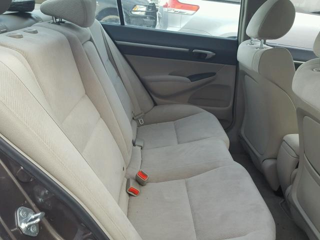 2HGFA1F81AH525450 - 2010 HONDA CIVIC EX 棕色 照片 6