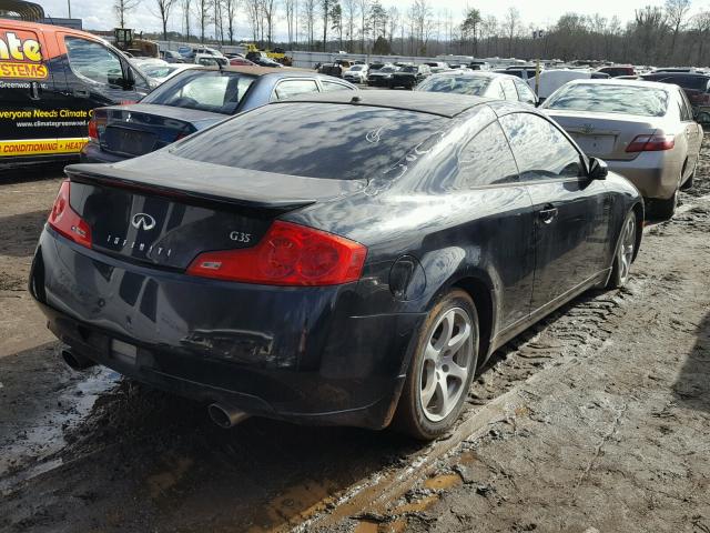 JNKCV54E66M702857 - 2006 INFINITI G35 BLACK photo 4