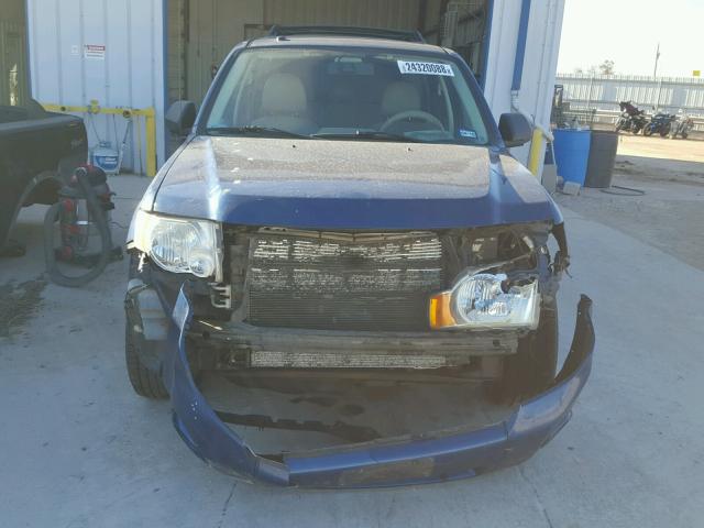 1FMCU031X8KB02309 - 2008 FORD ESCAPE XLT BLUE photo 9