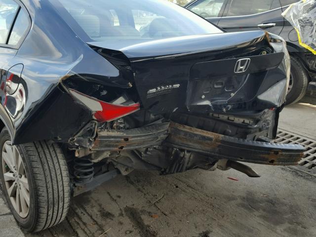 19XFB2F82CE058720 - 2012 HONDA CIVIC EX შავი ფოტო 9