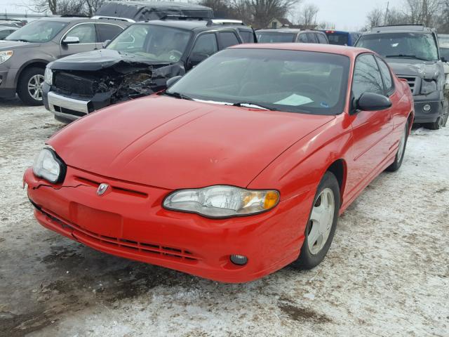 2G1WX12KXY9202431 - 2000 CHEVROLET MONTE CARL RED photo 2