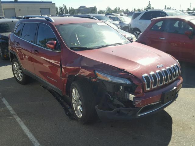 1C4PJLDB3GW165413 - 2016 JEEP CHEROKEE L RED photo 1