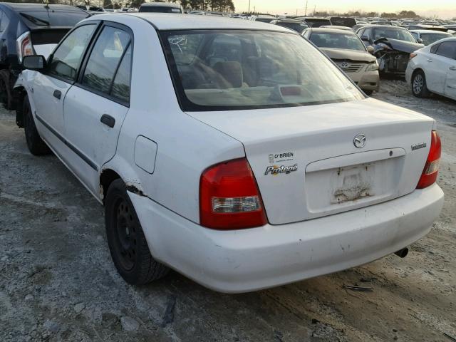 JM1BJ225720640459 - 2002 MAZDA PROTEGE DX WHITE photo 3