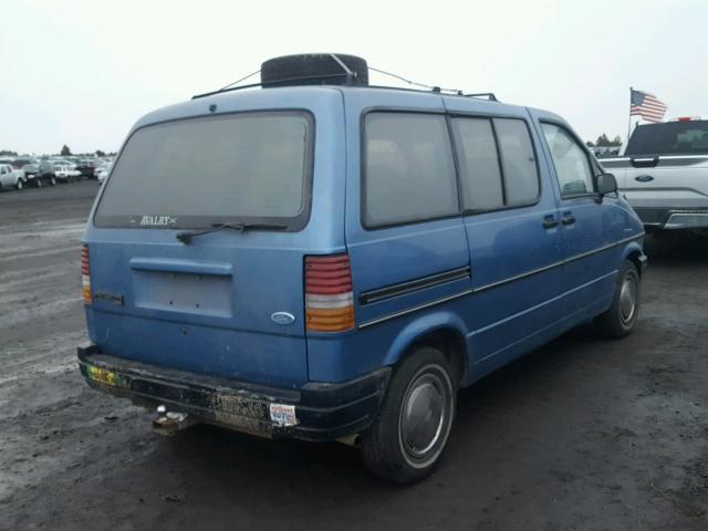 1FMCA11U2JZB04693 - 1988 FORD AEROSTAR BLUE photo 4