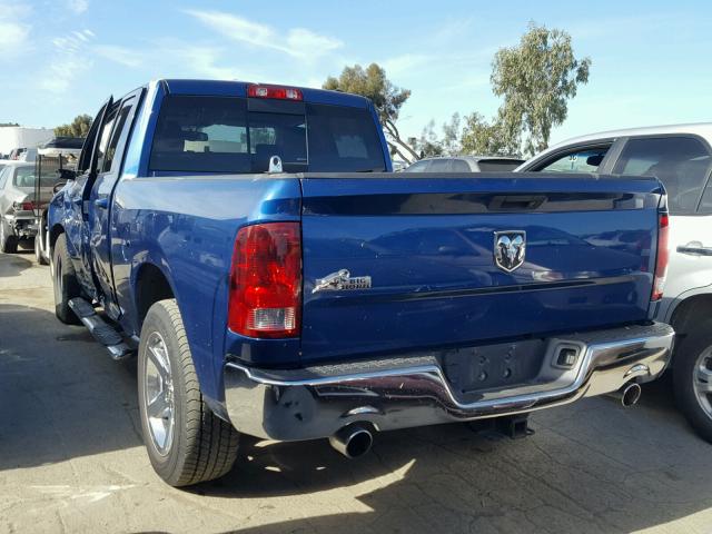 1D7RB1GT5BS560584 - 2011 DODGE RAM 1500 BLUE photo 3