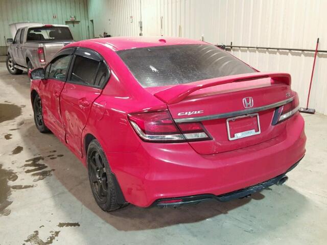 2HGFB6E53EH201116 - 2014 HONDA CIVIC SI RED photo 3