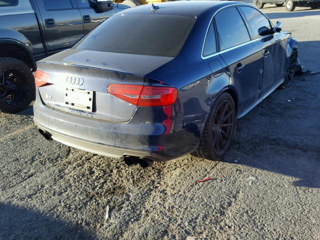 WAUBGAFL6EA077322 - 2014 AUDI S4 PREMIUM BLUE photo 4