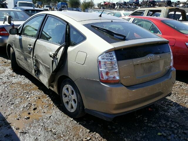 JTDKB20U873274847 - 2007 TOYOTA PRIUS TAN photo 3