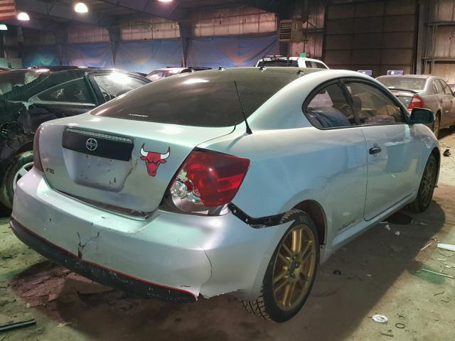 JTKDE177660109057 - 2006 TOYOTA SCION TC SILVER photo 4